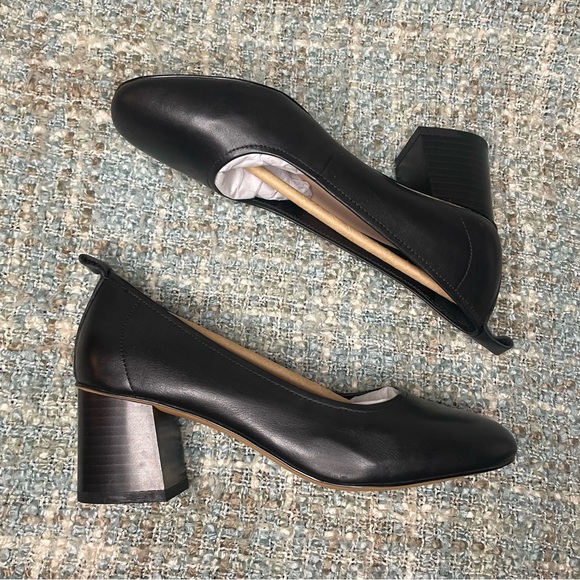 FARYL by Farylrobin Solara Leather Pumps in Black